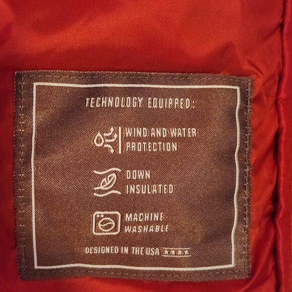 Ariat Women's Ideal Down Vest, Orange, With Pouch, Excellent Condition, Sz S - Picture 11 of 11